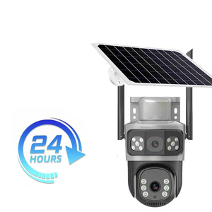 P3H 4MP IP-CCTV-Kamera mit zwei Objektiven WiFi-Batterie Solarenergie 4G Sim-Karte 4G Nacht version Bewegungs melder CMOS IP66 Verwendung in Innenräumen - Product Image 5