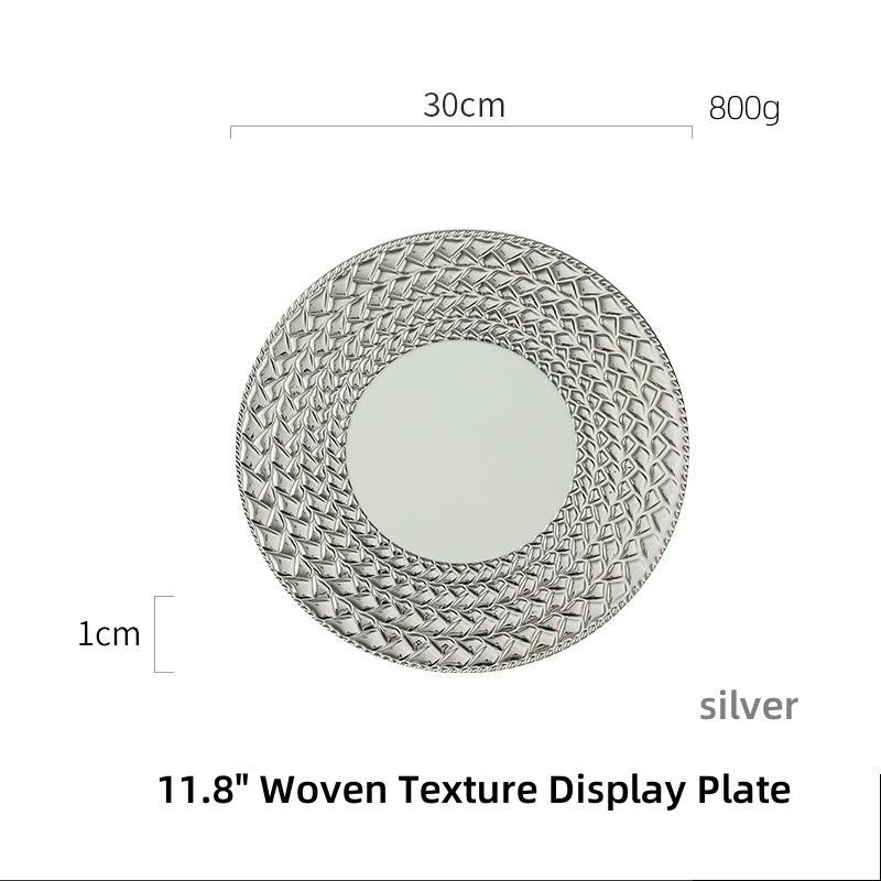 Woven Texture Display Plate