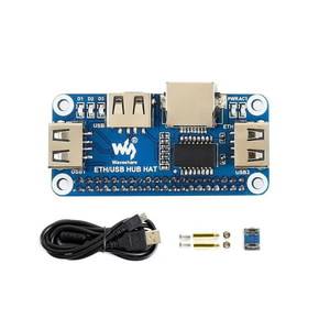 RPI Raspberry Pi Zero 2 W WH 2 W 3B Plus4モデルB4B用5VRJ45イーサネットUSBHUBモジュールHAT拡張ボードシールドスターターキット - Product Image 1