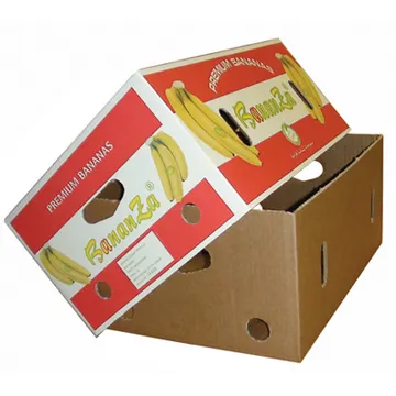 Custom Eco-friendly Corrugated Strong Packaging Carton Box Fresh Fruit Vegetable Cardboard Banana Box