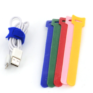 Brida para cables de gancho y bucle de doble cara ajustable reutilizable espalda con espalda - Product Image 5