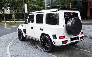 MSY Trockene Kohlefaser Front- und Heckstoßstangenabdeckungen Ersatzradabdeckungen Motorhaube für Mercedes Benz W463A W464 AMG Upgrade Zustand Neu - Product Image 4