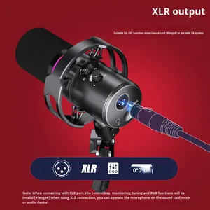 RGB Năng Động <span class=keywords><strong>C</strong></span>ó Dây <span class=keywords><strong>Microphone</strong></span> Cho Phát Trự<span class=keywords><strong>c</strong></span> Tiếp E-Thể Thao Ghi Âm 48V Xlr Cardioid <span class=keywords><strong>C</strong></span>ự<span class=keywords><strong>c</strong></span> Giảm Tiếng Ồn Kim Loại <span class=keywords><strong>C</strong></span>ó Dây <span class=keywords><strong>Microphone</strong></span> - Product Image 4
