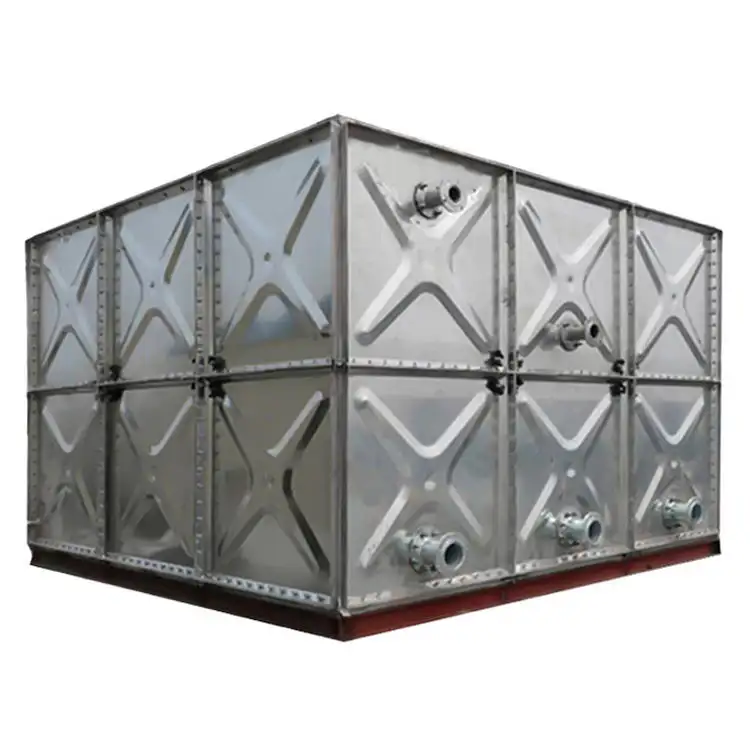 Torre de tanque de almacenamiento de agua de galvanización atornillada galvanizada en caliente modular sin contaminación
