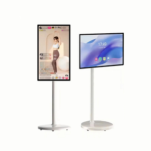 21.5 Inch Stand Wireless Smart Portable <strong>Rotation</strong> Kiosk Movable LCD Kiosk <strong>Display</strong> Advertising Player - Product Image 1