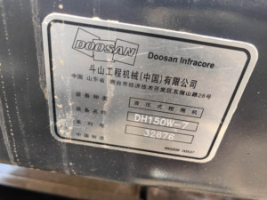 Doosan DX150 máy xúc cũ điều kiện 15 tấn trọng lượng hoạt động chính bao gồm động cơ bơm hộp số bánh răng - Product Image 6