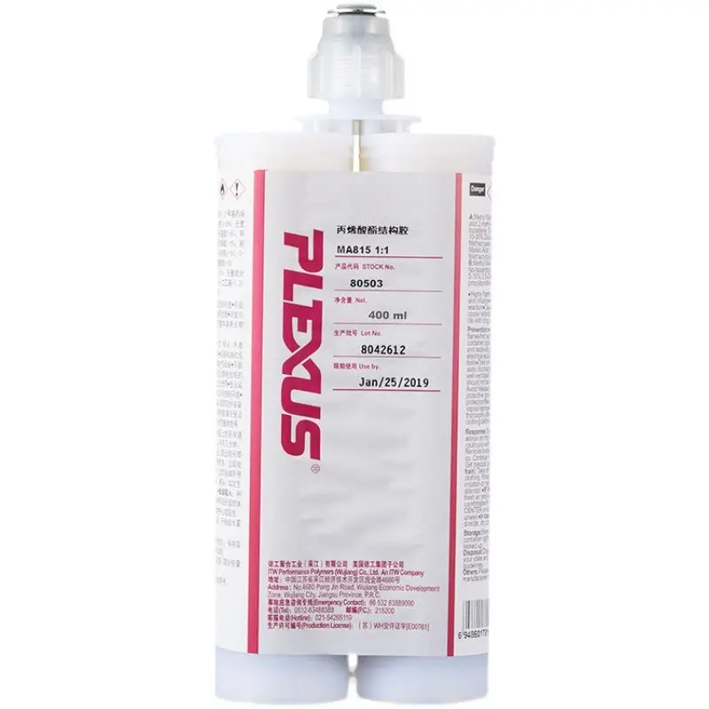 Praxair PLEXUS MA815 MA300 MA310 MA530 two-component mixed tube metal composite acrylic structural adhesive