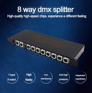 Single Channel Isolation and Amplification <strong>1</strong> <strong>Input</strong> 8 <strong>Output</strong> Pcbboard Theatrelight 8 Way Dmx <strong>Splitter</strong> - Product Image 5