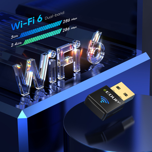 EDUP AX600 tak ve çalıştır kablosuz Wifi6 Wifi 6 adaptör Dual-band USB 2.0 Wifi güvenlik cihazı ağ kartı Win7/10/11 ile uyumlu - Product Image 3