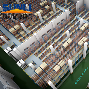 Sistema de estantería de suelo de acero Q235B, diseño de varios niveles, almacén - Product Image 3