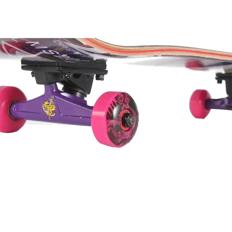 Skateboard en caoutchouc pour adultes, planche à roulettes, Skateboard de rue