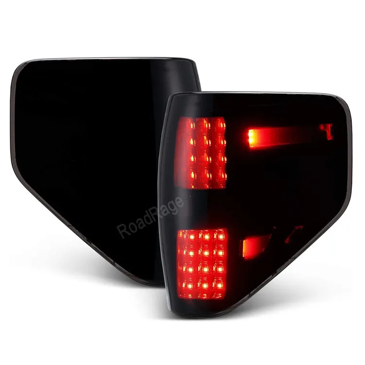 LED Tail Lights for Ford F150 F-150 2009 - 2014 Smoked Taillights Brake Rear Tail Lamps fits Pickup Truck