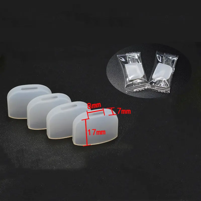 Wholesale Assorted Sizes Transparent Disposable One Time Use Tester Silicone Drip Tips Covers Caps