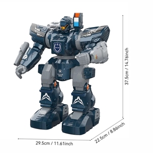 Infrarot Interaktiver Fernbedienung roboter Polizei Mecha Demo Walking Shooting Bullet Sprach steuerung Programmierung Rc Roboter für Kinder - Product Image 5