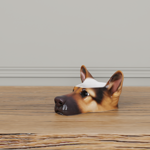 מותאם אישית גור בעל חיים מגוון חיים דמוי חרסינה גרמני, ראש כלב רועים גרמני - Product Image 4