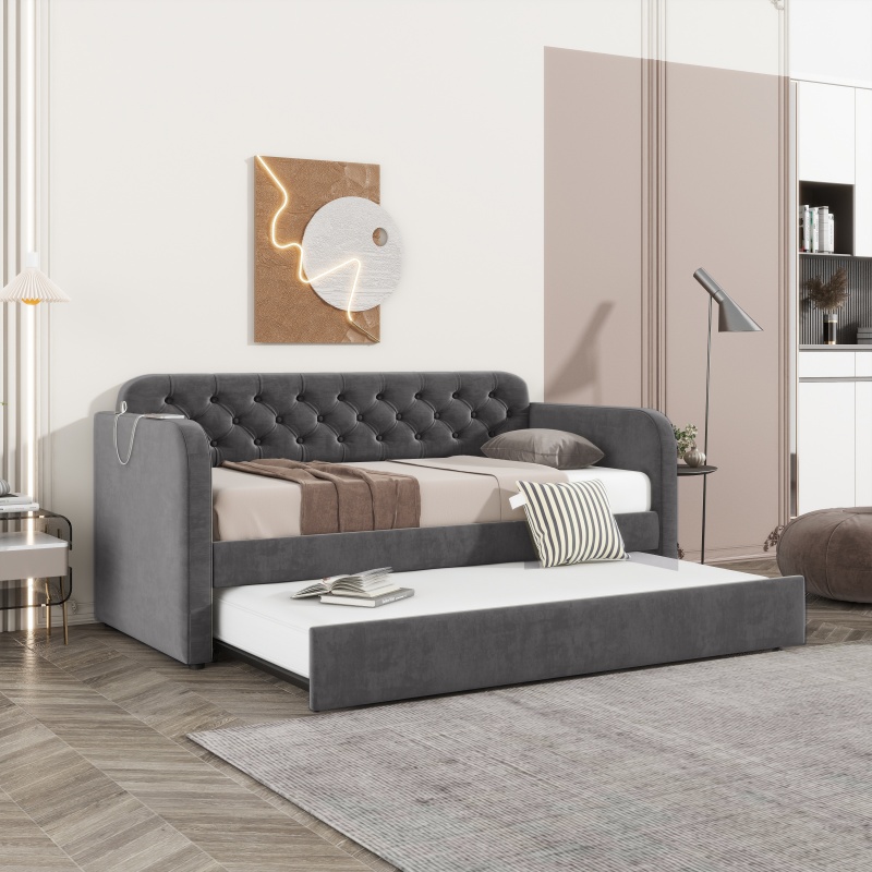 DARK GREY + Velvet + American Design