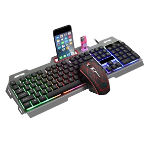 RGBバックライト付き有線104キーメカニカルゲーミングキーボードとマウスコンボ人間工学に基づいたUSB - Product Image 6