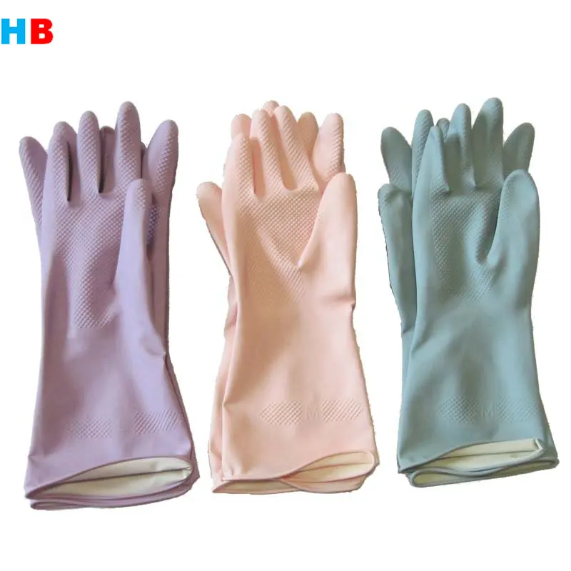 Korea 65g blau lila rosa hochwertige Küche wasserdichten Handschuh Gummi waschen Hand Haushalt Reinigung Latex handschuhe