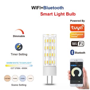 Akıllı ampul seramik vücut g4 taban app kontrolü 12v wifi tuya akıllı led g4 - Product Image 5