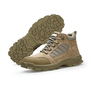 Верх из микрофибры из свиной кожи, стальной носок, кевларовая подошва, резиновая подошва, сверхпрочная защитная обувь - Product Image 1