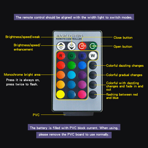 Fabrika kaynağı T10 5050 6SMD RGB uzaktan kumanda ile çok renk değiştirme LED lamba oto araba led İç müzik dans işık - Product Image 4