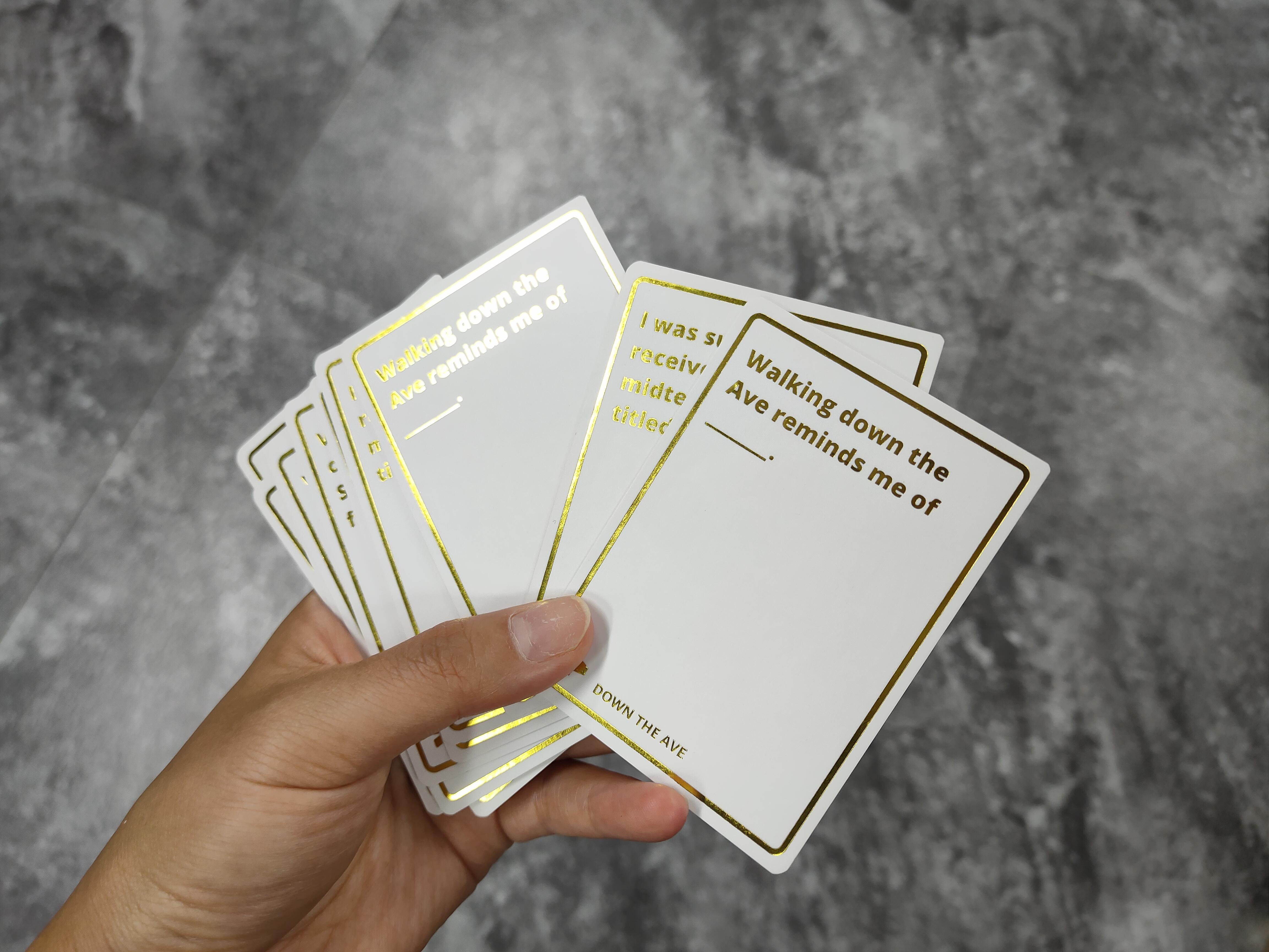 Cards With foil stamping