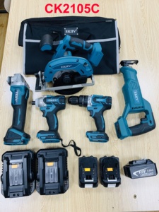 EKIIV Power <strong>Tools</strong> <strong>Kits</strong> Rechargeable Lithium Brushless Electric Angle Grinder Cordless Wrench Toolbox Combination <strong>Tool</strong> Set - Product Image 4