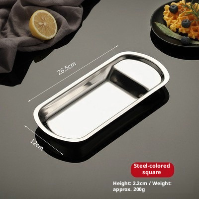 Plaque rectangulaire fine en argent