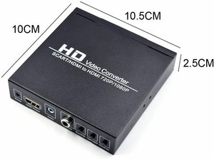 SCART RGB Video HDMI convertidor de Audio de 3,5mm de Audio Coaxial Extractor fuera amigo de vídeo NTSC Scaler 1080P 720P para televisión - Product Image 4