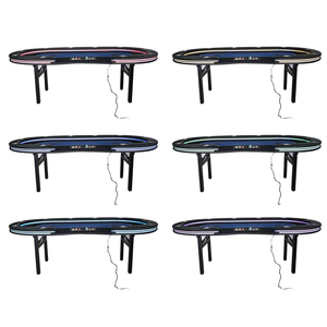 Sòng bạc tùy chỉnh màu xanh da trời Khăn Trải Bàn nhiều trò chơi <span class=keywords><strong>poker</strong></span> bảng 8ft 6 đến 10 người chơi cờ Bạc bảng cho phòng <span class=keywords><strong>Poker</strong></span> - Product Image 6