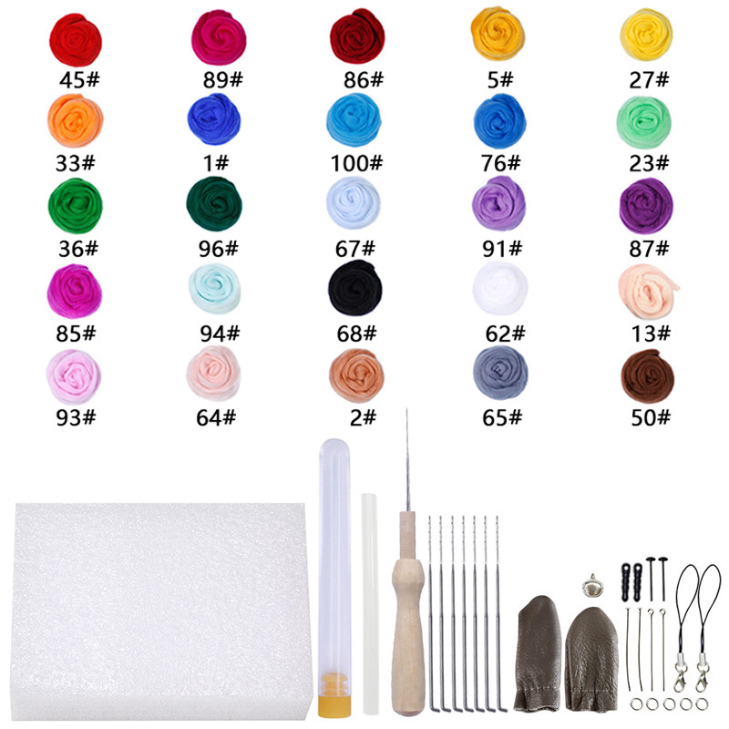 25 couleurs 2 grammes + sac à outils