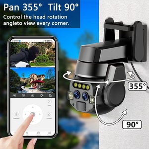 Cámara PTZ de seguridad para el hogar al aire libre con visión nocturna en color, reflectores duales, alarma de iluminación, sensor CMOS, resistente al agua - Product Image 6