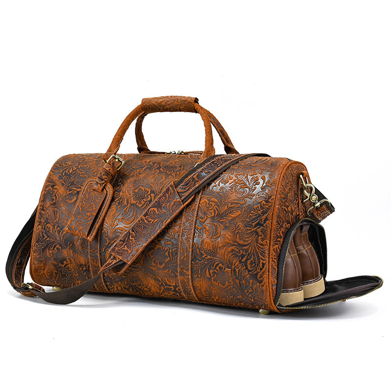 9804-52cm Crazy Horse rouge marron