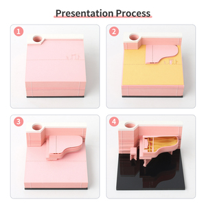 Bloc de notas 3D personalizado para la escuela y la Oficina, Bloc de notas adhesivas de papel tallado, con logotipo - Product Image 6