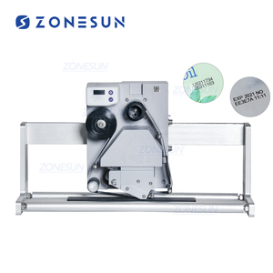 ZONESUN Halbautomati scher intelligenter Datums codierer Chargen produktions datum Druckmaschine für Etikett ier maschine - Product Image 1