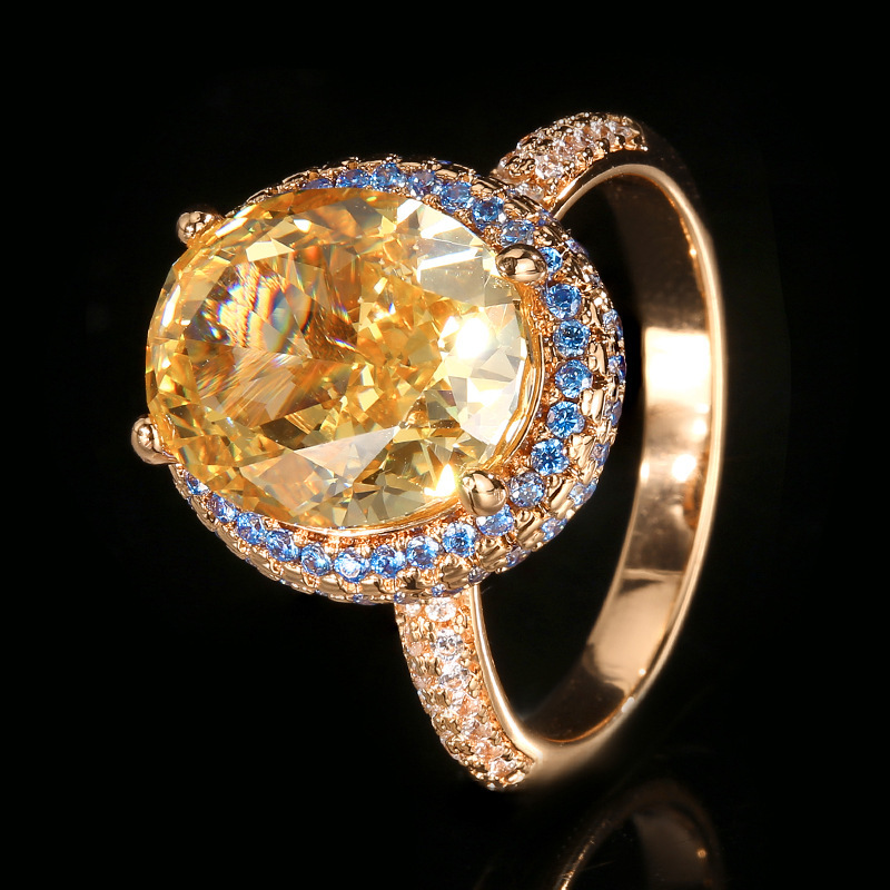 Diamante amarillo talla Flor de Hielo
