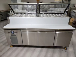 Nhà máy bán bánh pizza bánh sandwich chuẩn bị bảng lạnh thương mại truy cập hàng đầu <span class=keywords><strong>salad</strong></span> tủ lạnh thiết bị làm lạnh cho <span class=keywords><strong>salad</strong></span> - Product Image 3