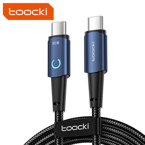 Tooki新しいデザイン編組ワイヤー素材ケーブル60w100WLedタイプc携帯電話用データケーブル - Product Image 1