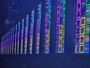 New Coming 24x10w Pixel Control <strong>Thunder</strong> Curtain Lamp Light Strobe Light RGB 3in1 Stage Lighting for for DJ Club - Product Image 4
