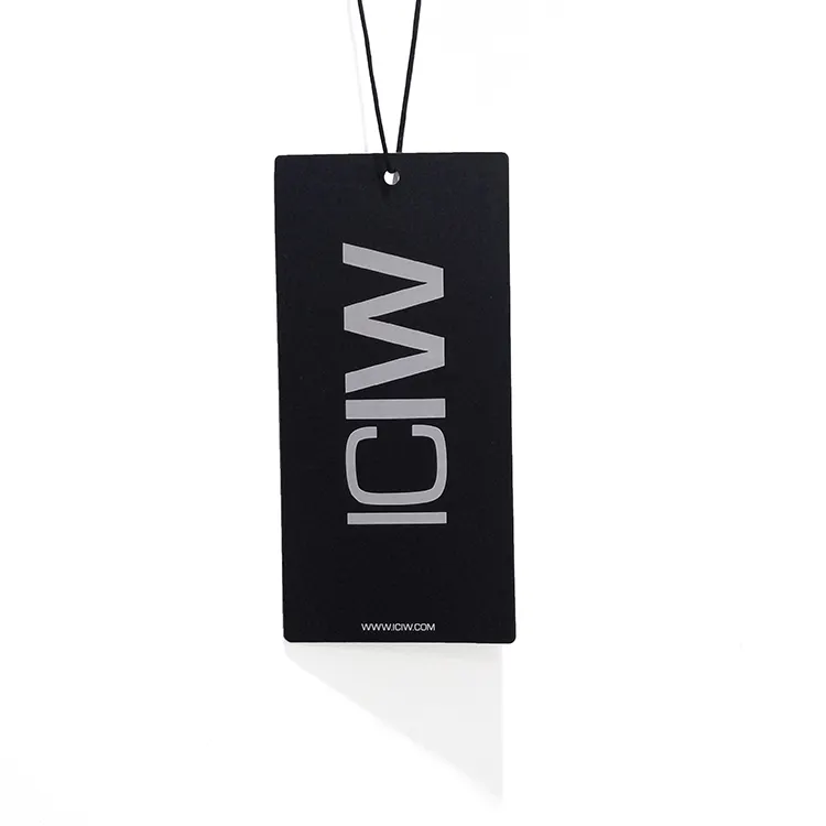 Custom HangTag di lusso vestiti altalena prodotti etichette di carta per abbigliamento trasparente in plastica smerigliata PVC etichetta trasparente