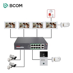 Bcomtech-intercomunicador visual de alta calidad, sistema de interfono de visión inalámbrico con 4 cables - Product Image 4