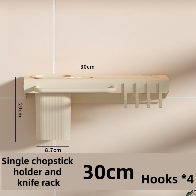 Porte-couteau courbé jaune laiteux - 30 cm avec tige