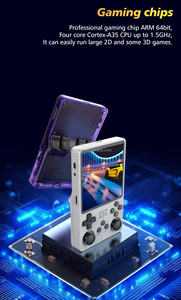 R36S Plusポケット付きハンドヘルドゲームコンソールR36s ArkOS Linux System 3000mAh 4インチHDスクリーンスピーカービデオゲーム - Product Image 4