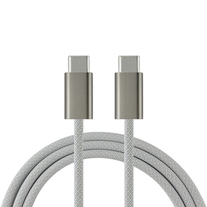 Cable cargador tipo C de diseño básico 60W 3A para teléfono móvil, ordenador y cámara con chaqueta de nailon, blindaje trenzado, garantía de 12 meses - Product Image 1