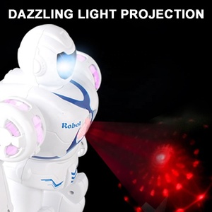 Battery Operated <strong>Robot</strong> with Cool Light for Kids Automatic Walking <strong>Robot</strong> Toy Waist Can Be <strong>Rotate</strong> 360 Degree - Product Image 4