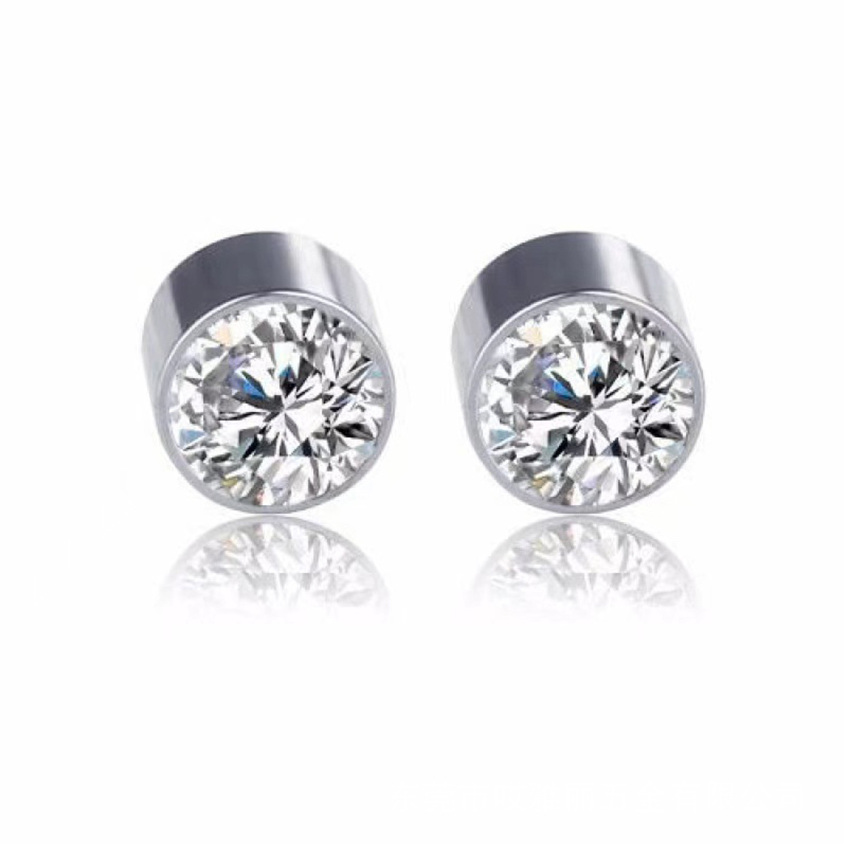 White 1 pair 6mm