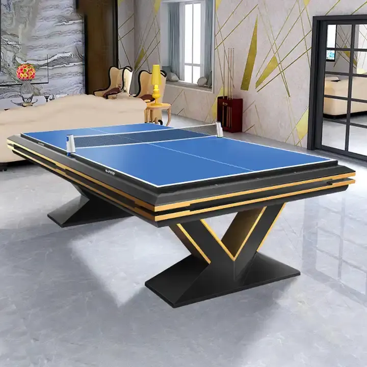 Home Fancy game 3 en 1 Multi Game 9ft 8ft 7ft size mesa de billar 8 Ball 9 Ball con comedor y mesa de tenis para la venta