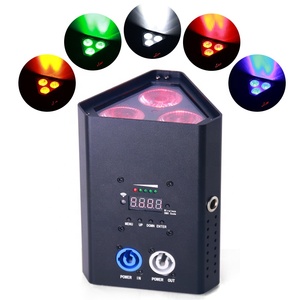 Luces ดิสโก้ดิสโก้เทค3X18W RGBW,ไฟพาร์แอลอีดีสามเหลี่ยมใช้แบตเตอรี่ไร้สาย DMX - Product Image 2
