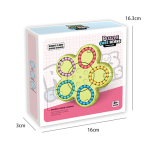 Vendita calda cubo di fagioli magici rotante cubo di dita giocattoli educativi punta delle dita giocattoli agitati cubi di Puzzle di decompressione