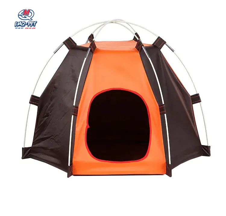 야외 애완 동물 텐트 접을 수있는 선 스크린 휴대용 애완 동물 자동차 개 텐트 침대 개 애완 동물 침대 캠핑 용 높은 개 침대